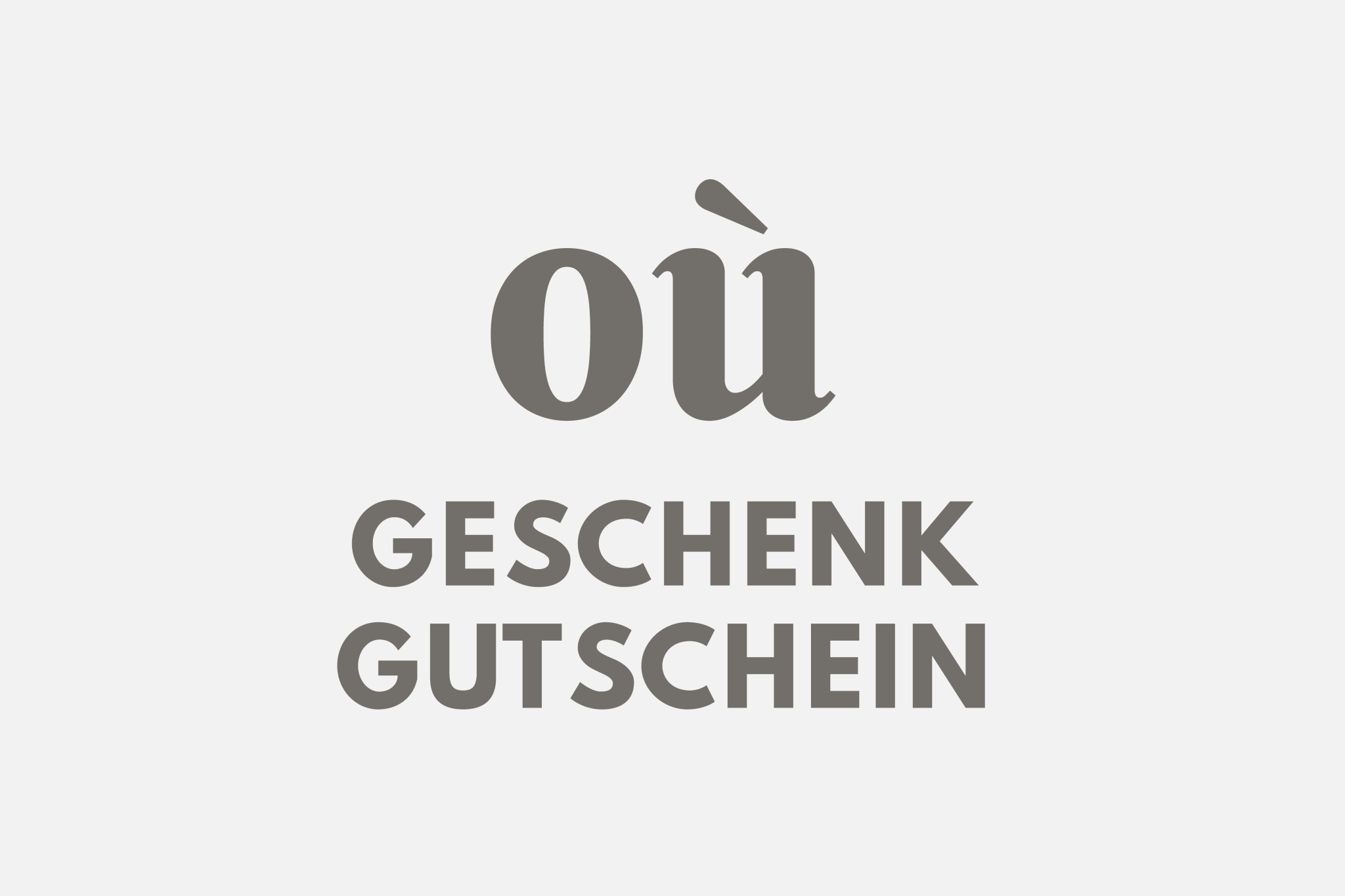 Geschenkgutschein - Geschenkgutschein - où studio